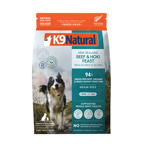 K9 Natural Freeze Dried Hoki and Beef Feast 1.8kg