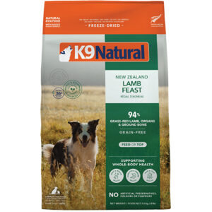 K9 Natural Freeze Dried Lamb Feast 3.6kg
