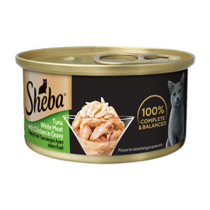 Sheba Tuna White Meat With Chicken In Gravy 85gm