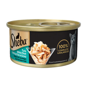 Sheba Tuna White Meat & White Fish In Gravy 85gm