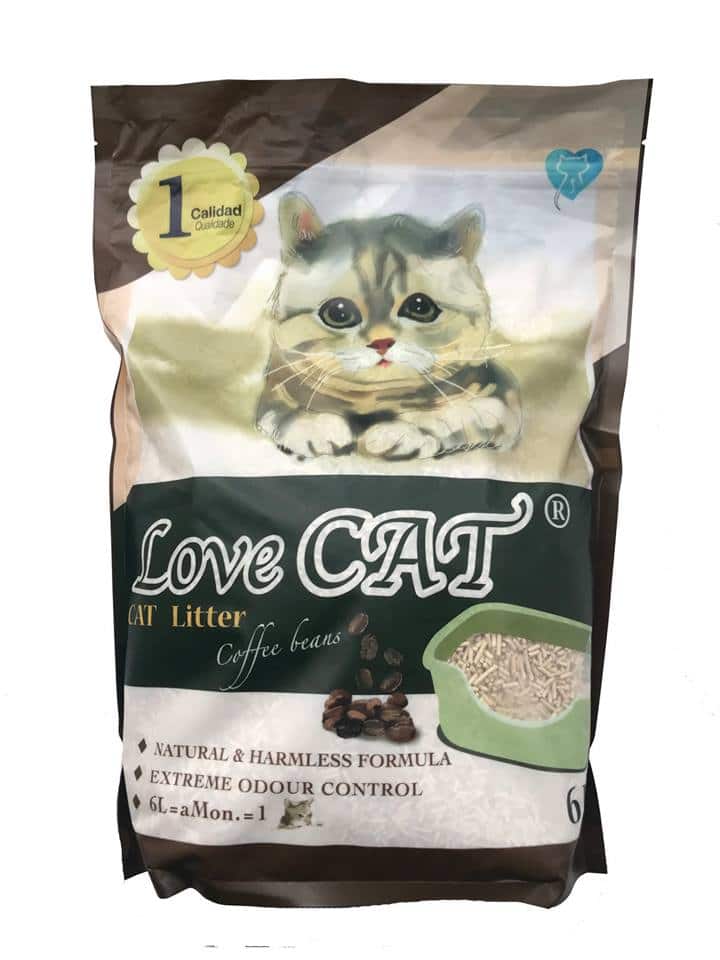 Love Cat Tofu Cat Litter Clump - Coffee 6L (6 pack promo ...