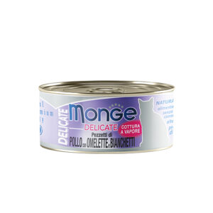 Monge Delicate Chicken with Omelette & Whitebait 80g