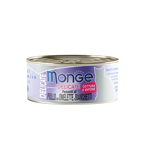 Monge Delicate Chicken with Omelette & Whitebait 80g
