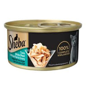 Sheba Tuna White Meat & White Fish In Gravy 85gm