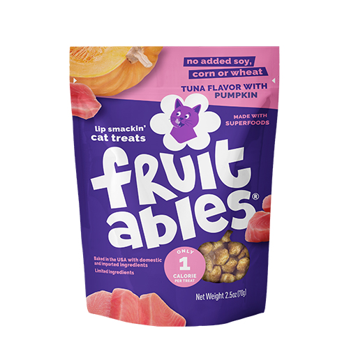 Fruitables Crunchy Tuna with Pumpkin Cat Treats 2.5oz