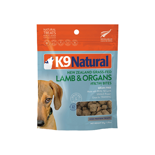K9 Natural Healthy Bites Treats - Lamb & Organs 50g