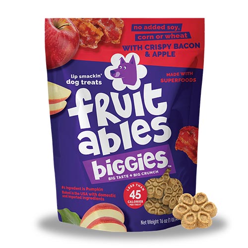 Fruitables Biggies™ Dog Treats - Crispy Bacon & Apple 16oz