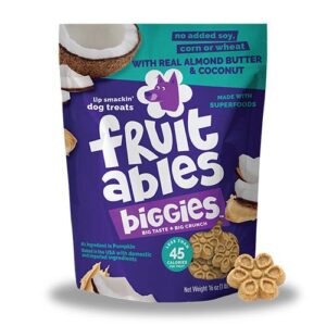Fruitables Biggies™ Dog Treats - Almond Butter & Coconut 16oz