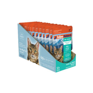 Feline Natural Pouch Food Beef and Hoki Feast 85gm (12pouches)