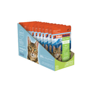 Feline Natural Pouch Food Chicken & Lamb Feast 85gm (12pouches)