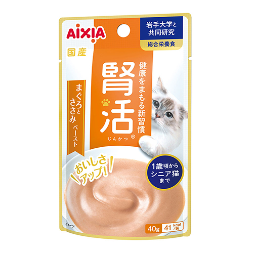 Aixia Kenko Pouch Adult Kidney Care - Tuna Flakes w/ Thick Sauce 40g JK3 (12pcs)