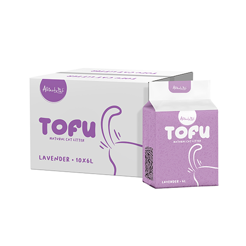Altimate Pet Tofu Natural Cat Litter - Lavender (10x6L)