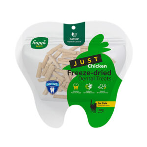 Happi Skippi Just Freeze-Dried Cat Dental Treat - Chicken & Catnip 30g
