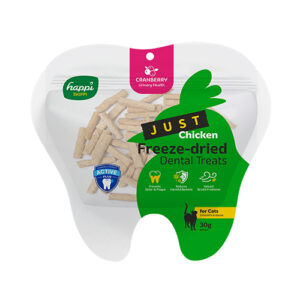Happi Skippi Just Freeze-Dried Cat Dental Treat - Chicken & Cranberries 30g