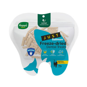 Happi Skippi Just Freeze-Dried Cat Dental Treat - Salmon & Catnip 30g