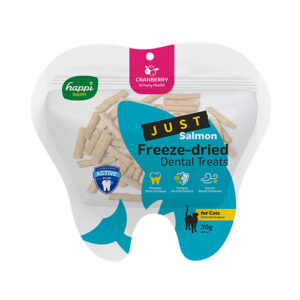 Happi Skippi Just Freeze-Dried Cat Dental Treat - Salmon & Cranberries 30g