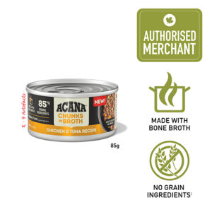 ACANA Wet Cat Food - Chunks In Broth Chicken-Tuna 85g