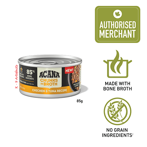 ACANA Wet Cat Food - Chunks In Broth Chicken-Tuna 85g