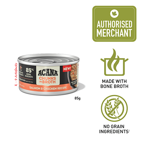 ACANA Wet Cat Food - Chunks In Broth Salmon-Chicken 85g