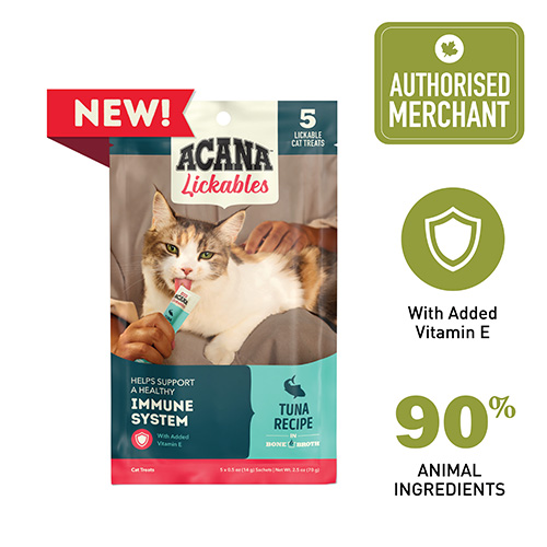 Acana Lickables Cat Treat - Tuna (14gx5)