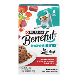 Beneful IncrediBites Wet Dog Food Paté - Beef w Tomato, Carrot & Rice In Gravy (3x3oz)