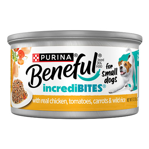 Beneful IncrediBites Wet Dog Food Paté - Chicken w Tomato, Carrot & Rice In Gravy (3x3oz) - Image 2