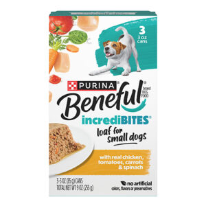 Beneful IncrediBites Wet Dog Food Paté - Chicken w Tomato, Carrot & Spinach (3x3oz)
