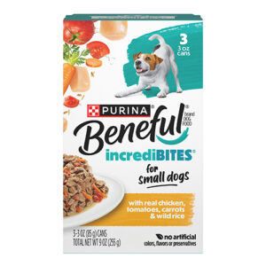 Beneful IncrediBites Wet Dog Food Paté - Chicken w Tomato, Carrot & Rice In Gravy (3x3oz)