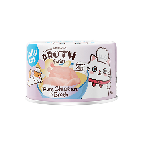 Jollycat Broth Series - Complete & Balanced Pure Chicken in Broth 80g