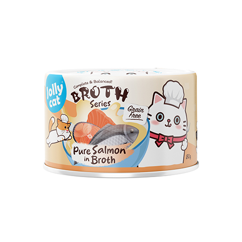 Jollycat Broth Series - Complete & Balanced Pure Salmon in Broth 80g