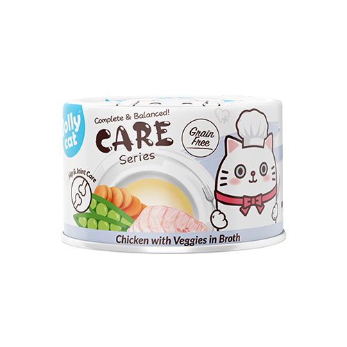 Jollycat Care Series - Complete & Balanced Hip & Joint Care Chicken with Veggies in Broth 80g