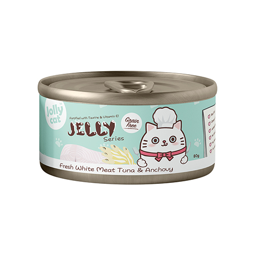 Jollycat Jelly Series - Fresh White Meat Tuna & Anchovy in Jelly 80g