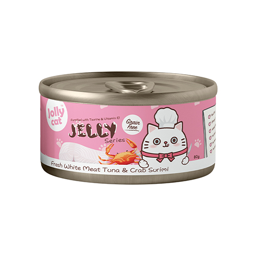 Jollycat Jelly Series - Fresh White Meat Tuna & Crab Surimi in Jelly 80g