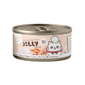 Jollycat Jelly Series - Fresh White Meat Tuna, Shrimp & Calamari in Jelly 80g