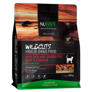 Nutripe Wildcuts Freeze-Dried Beef & Chicken with Green Tripe Formula Cat Food 280g