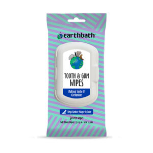 Earthbath Tooth & Gum Wipes - Baking Soda & Cornmint (50pc)