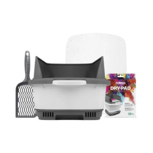 Cateco Complete Kit Grey Cat Litter Box