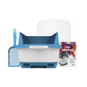 Cateco Complete Kit Blue Cat Litter Box