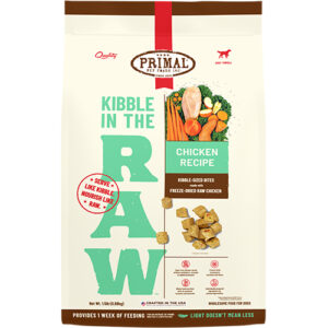 Primal Dog Kibble in the Raw Freeze Dried Chicken 1.5lbs