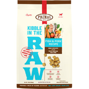 Primal Dog Kibble in the Raw Freeze Dried Fish & Pork 1.5lbs