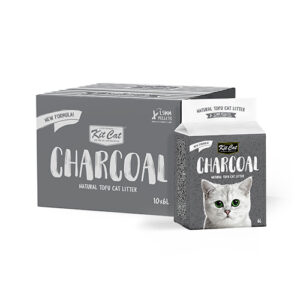 Kit Cat Natural Tofu Cat Litter 1.5mm - Charcoal (6L x 10pkt)