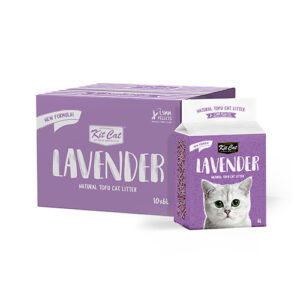 Kit Cat Natural Tofu Cat Litter 1.5mm - Lavender (6L x 10pkt)
