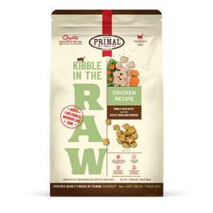 Primal Cat Kibble in the Raw Freeze Dried Chicken 1.5lbs