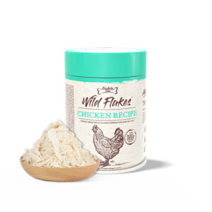 Absolute Bites Freeze Dried Wild Flakes Meat Flakes Toppers for Cats & Dogs - Chicken with Goat Milk Recipe (100g)