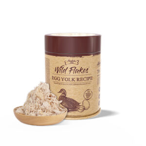 Absolute Bites Freeze Dried Wild Flakes Meat Flakes Toppers for Cats & Dogs - Duck with Egg Yolk Recipe (100g)