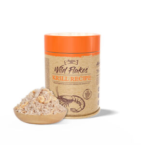 Absolute Bites Freeze Dried Wild Flakes Meat Flakes Toppers for Cats & Dogs - Duck with Krill Recipe (100g)