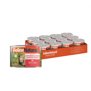 Feline Natural Canned Food Chicken and King Salmon Feast 170gm (12 cans)