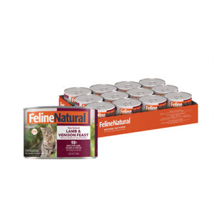 Feline Natural Canned Food Lamb & Venison Feast 170gm (12 cans)