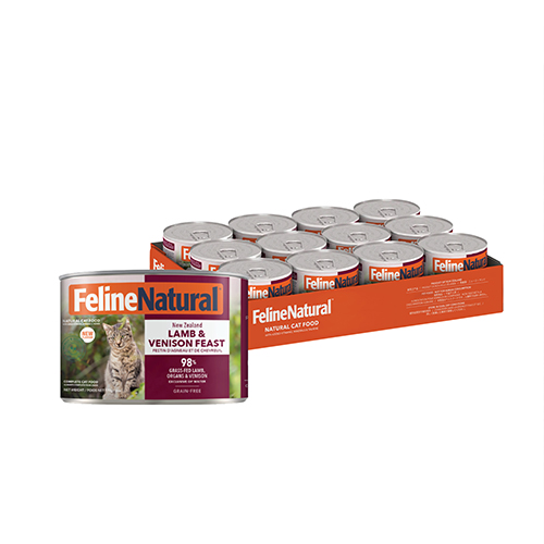 Feline Natural Canned Food Lamb & Venison Feast 170gm (12 cans)