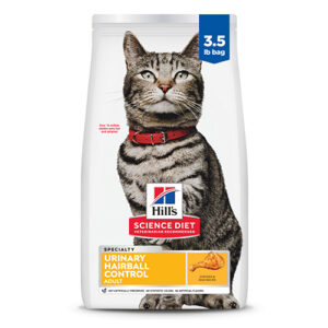 Science Diet Feline Adult Urinary & Hairball Control 3.5lb (10135)